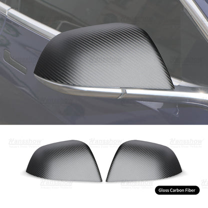 Genuine Carbon Fiber Mods Upgrade Kit for Tesla Model Y - Before and After