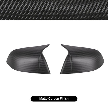 Model 3/Y Real Carbon Fiber Rearview Mirror Cover for Tesla Model Y - finished look
