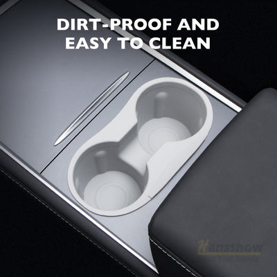 Model 3/Y Silicone Center Console Cup Holder for Tesla Model Y - Close-up detail