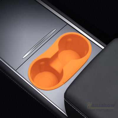 Model 3/Y Silicone Center Console Cup Holder for Tesla Model Y - Installed view