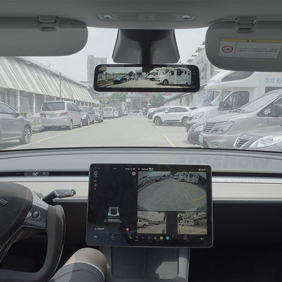 Model 3/Y Streaming Rearview Mirror Carmera Dashcam for Tesla Model Y - wider field of view