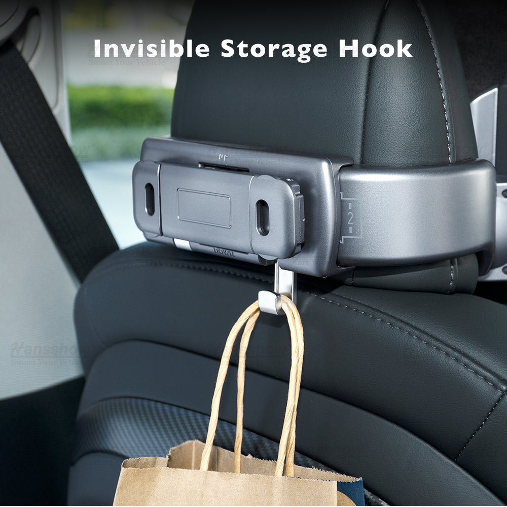 Multifunctional Headrest Adjustable Pillow for Tesla Model Y - close-up of contouring