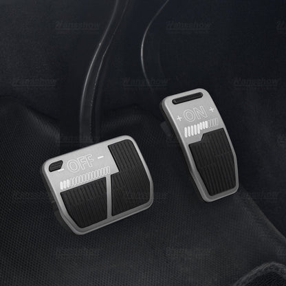 Tesla Anti-Slip Accelerator & Brake Pedal Set for Model 3 & Y - Installed view