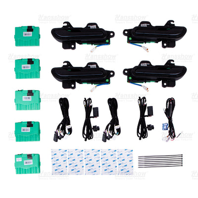 Model 3/Y Colorful Auto 4 Doors Handles (V5 Pro/V6) for Tesla Model Y - detailed view of lights