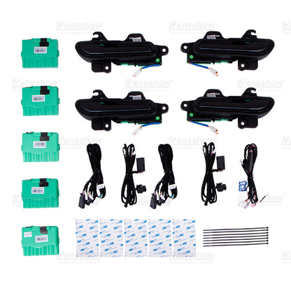 Model 3/Y Colorful Auto 4 Doors Handles (V5 Pro/V6) for Tesla Model Y - detailed view of lights