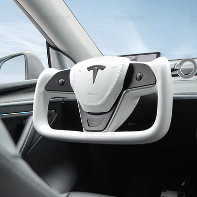 Tesla Model 3/Y Yoke Steering Wheel installed in Model Y
