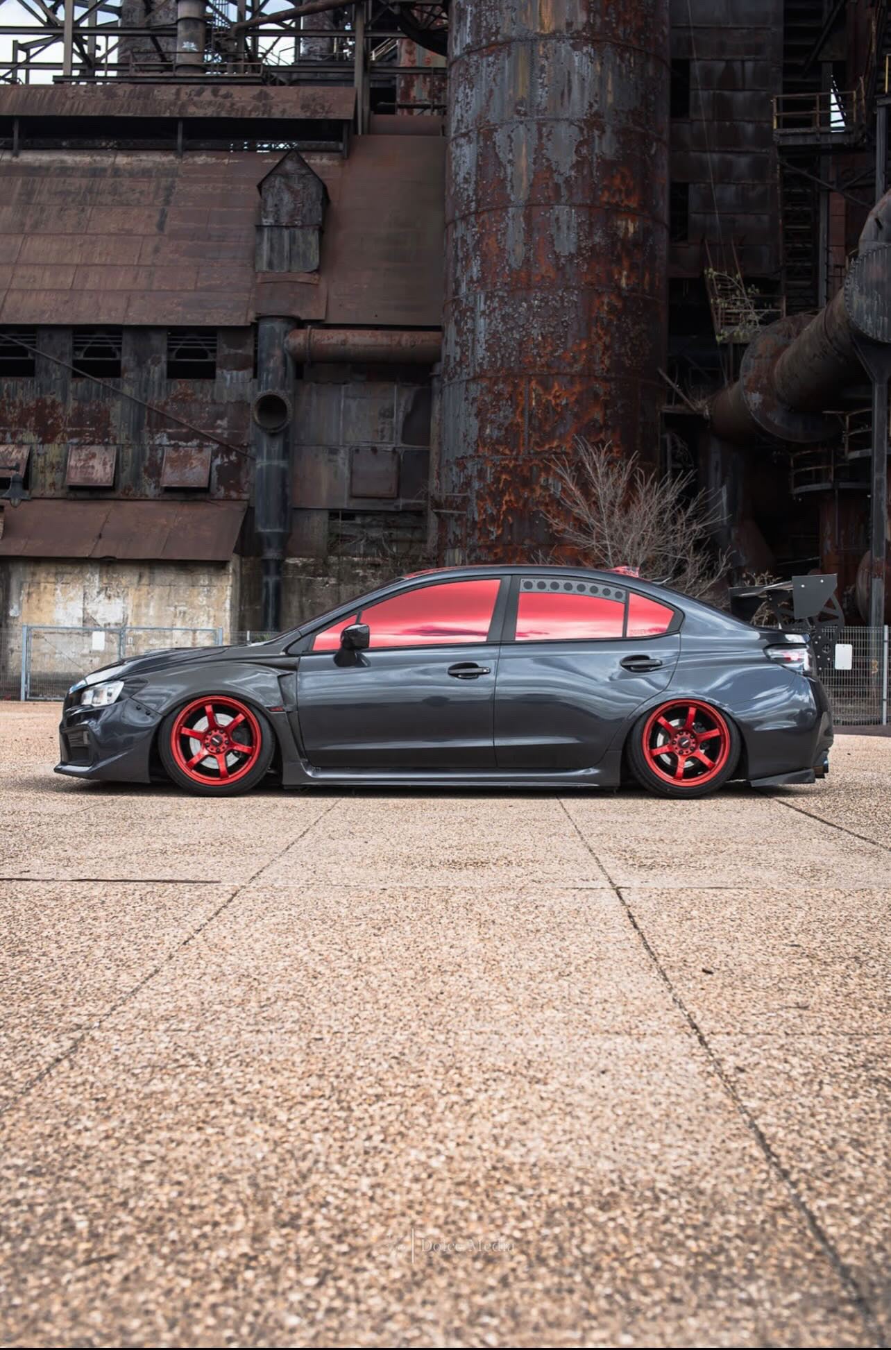 Reflective Window Tint — Vulcan Red