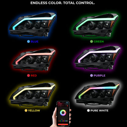 (2010-2013) Infiniti G37 Multicolor Flow DRL Boards (for Spyder Headlights only)