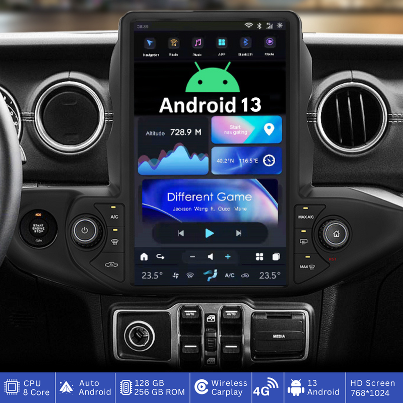 Jeep Grand Cherokee (2014-2020) Unidad principal Android 11 Serie G