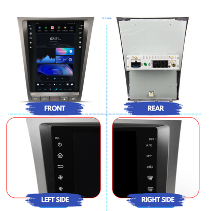 Lexus GS G-Series Tesla Style Android 11 Headunit (GS300, GS350, GS400, GS430, GS450h, GS460), 2004-2011