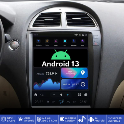 G-Series head unit displaying CarPlay interface in Lexus ES240 350