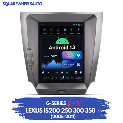 G-Series Android head unit front view for Lexus IS200 250 300 350