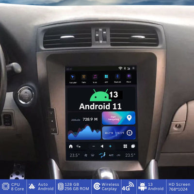 G-Series head unit with Android Auto interface in Lexus IS200