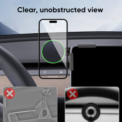 Dual 360° Rotating Magnetic Phone Holder - side angle view