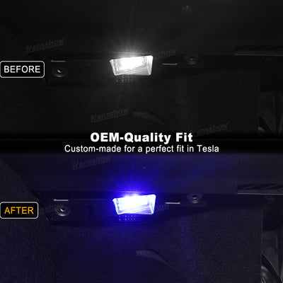 Model 3 Highland Footwell Lights installed in vehicle