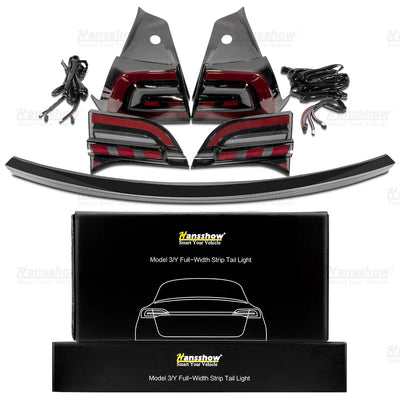 Model 3/Y Starlink Full-Width Strip Tail Light side angle