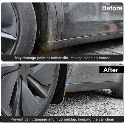 Model Y Juniper Fender Mud Flaps close-up detail