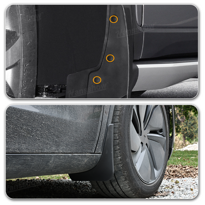 Model Y Juniper Fender Mud Flaps rear view