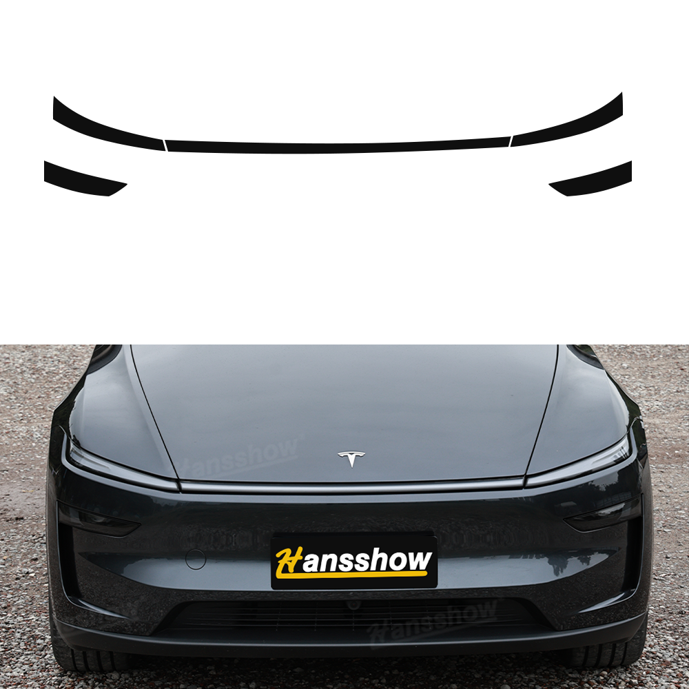 Model Y Juniper Light Bar & Headlight TPU Protective Film Kit PPF - front view