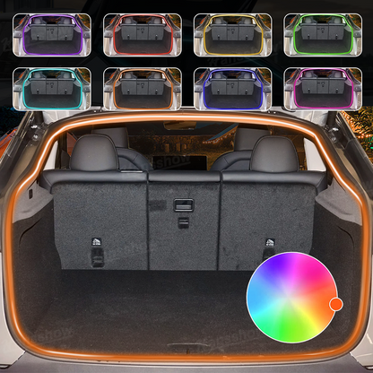 Model Y Juniper Rear Trunk Ambient Lighting RGB LED Light Strips - front view