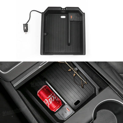Model Y Juniper Center Console Organizer front view