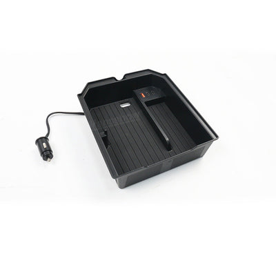 Model Y Juniper Center Console Organizer with armrest open