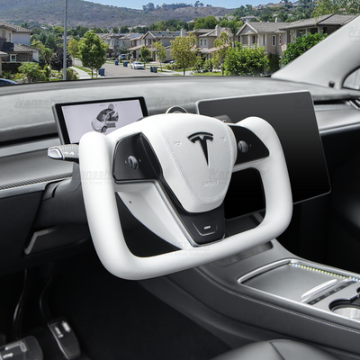 Model Y Yoke Steering Wheel (Model X/S Yoke Style) front view