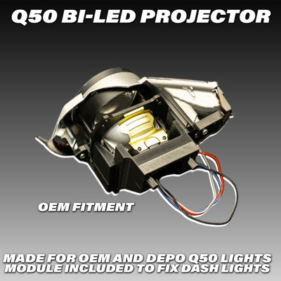 Q50 Bi-LED Projectors Kit (Not AFS compatible)
