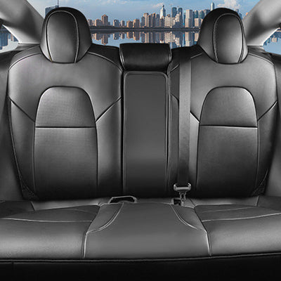 Model 3/Y Custom Leather Seat Cover for Tesla Model Y - close-up detail