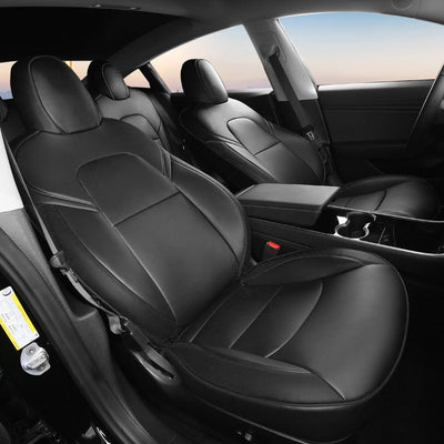 Model 3/Y Custom Leather Seat Cover for Tesla Model Y - installation process