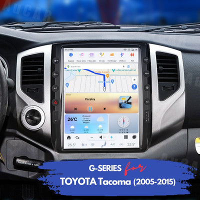 G-Series installed view in Toyota Tacoma dashboard