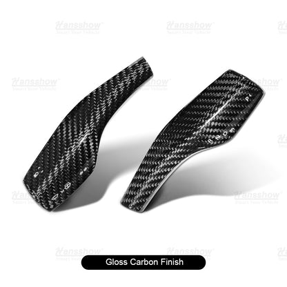 Model 3 & Y Carbon Fiber Turn Signal Stalk Covers for Tesla Model Y - interior integration