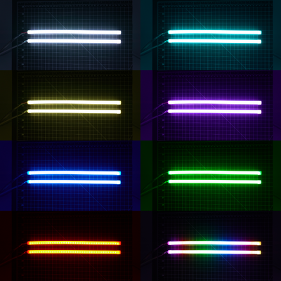 Universal Flexible DRL Tube Diffused Strips | Multicolor