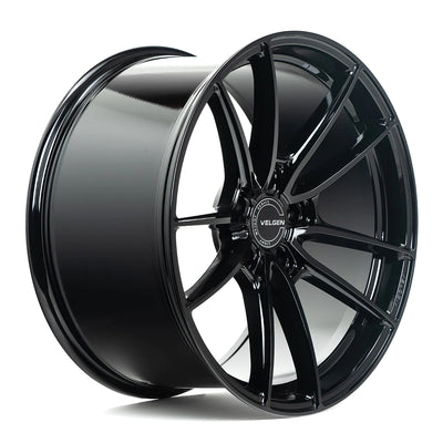 Velgen VF5 Flow-Formed Wheels front view in 20 inch Gloss Black