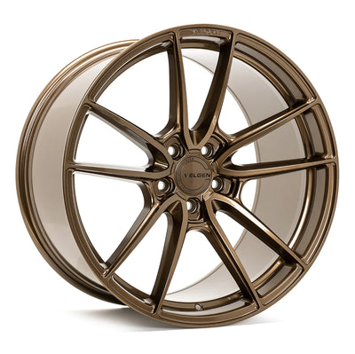 Velgen VF5 Flow-Formed Wheels side view in Gloss Black Sparkle