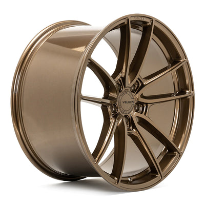 Velgen VF5 Flow-Formed Wheels side view in 20 inch Gloss Black Sparkle