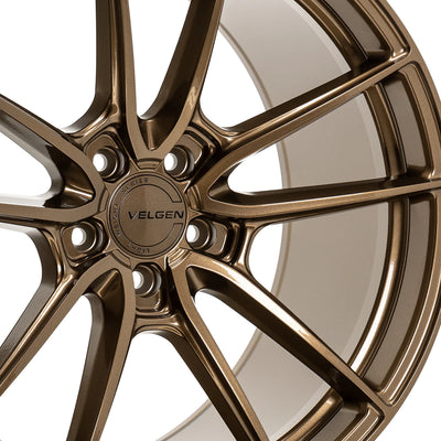 Velgen VF5 Flow-Formed Wheels side view in 22 inch Gloss Black Sparkle