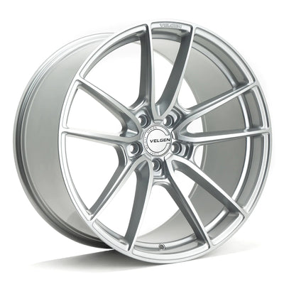 Velgen VF5 Flow-Formed Wheels installed on a vehicle in Gloss Bronze
