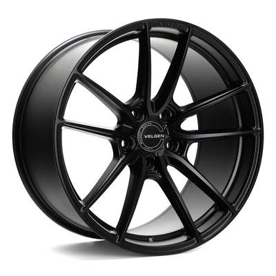Velgen VF5 Flow-Formed Wheels top view in Satin Black