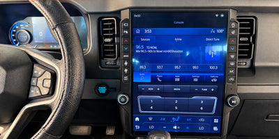 15.6-inch SquareWheels screen installed in a Ford Bronco dash