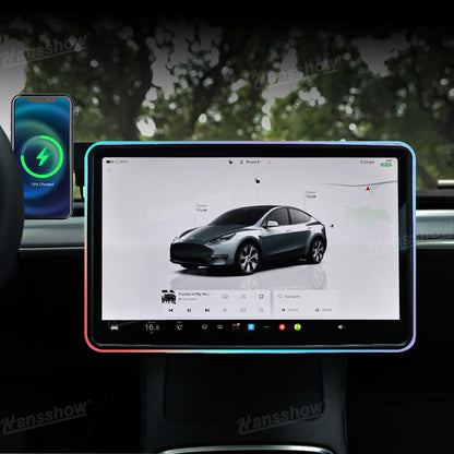 Model 3/Y Screen Ambient Light Center Console with wireless charging