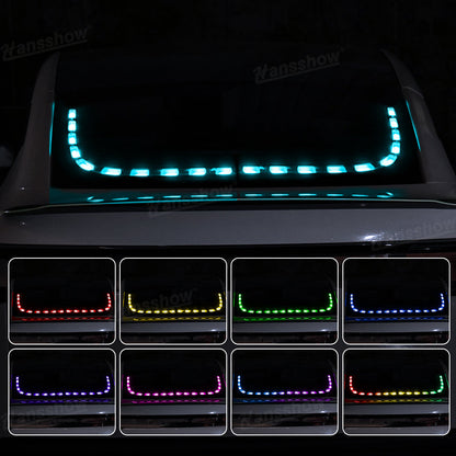 Rear Window RGB Ambient Light Strips for Tesla Model Y front view