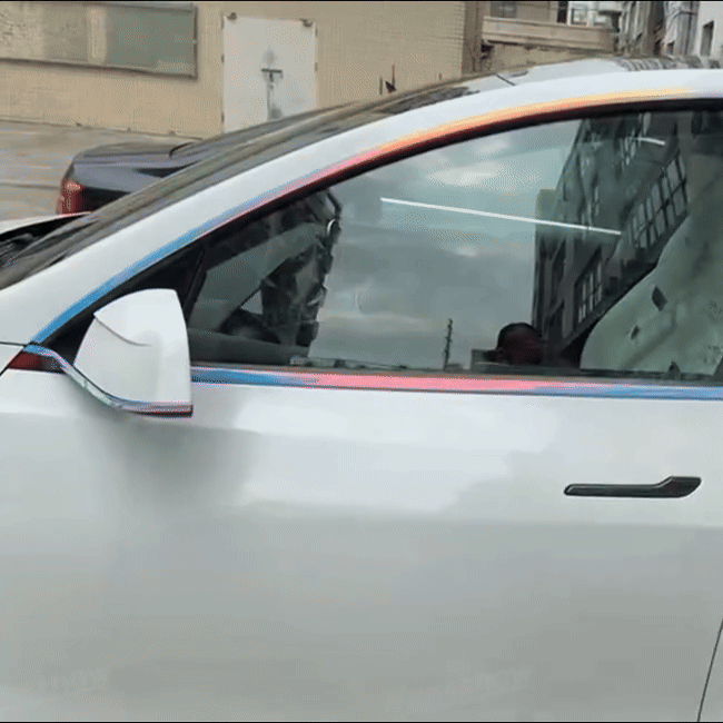 Model Y Juniper Protector Strips side angle view