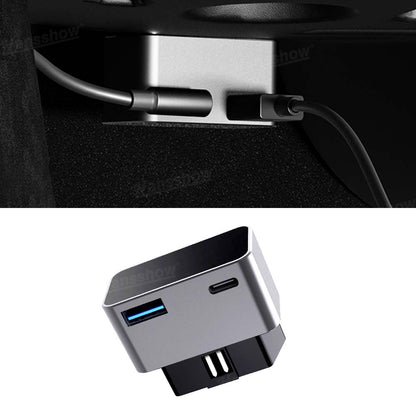 Model Y Juniper USB Hub & OBD Hub Adapter side angle