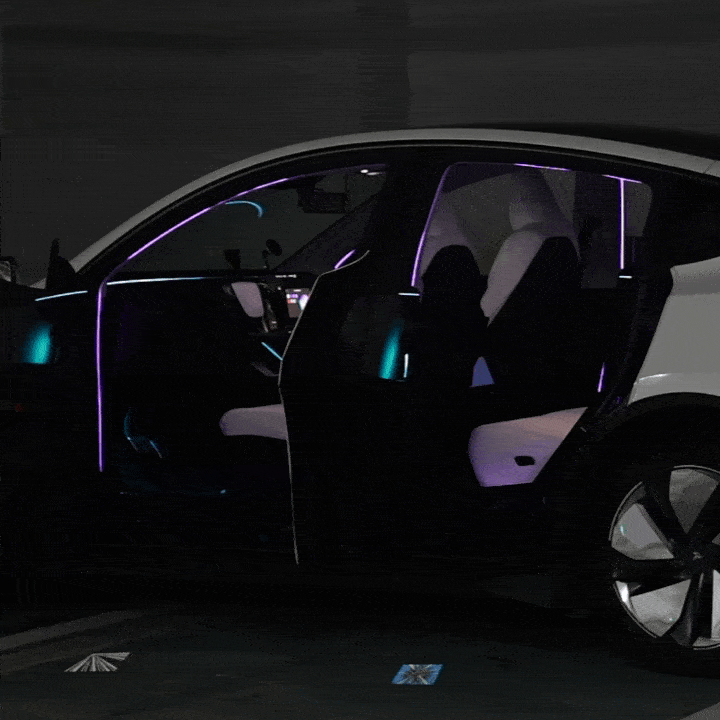 Model Y Juniper Interior Ambient Lighting Kit RGB installation process