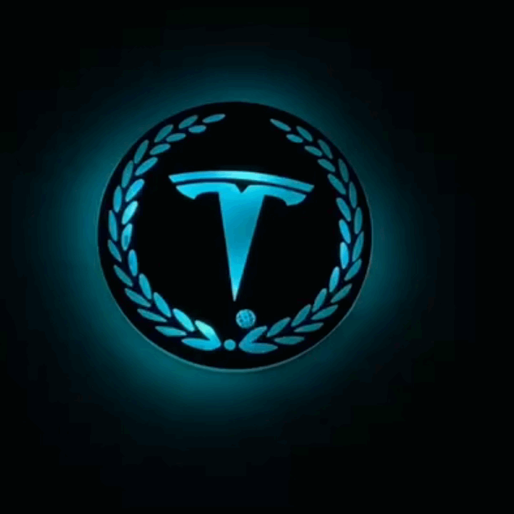 Triangle Window Acrylic Ambient Light for Tesla Model Y front view