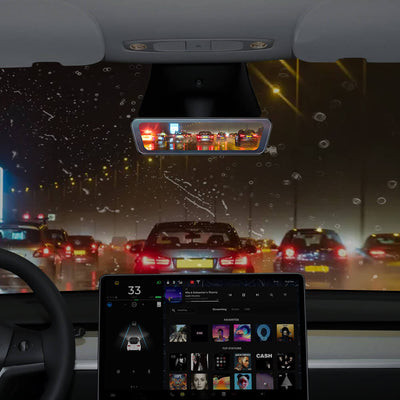 Tesla Model 3 Y Stream Media Dashcam side angle view