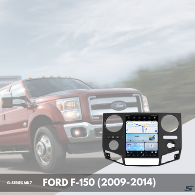 G-Series head unit installed in Ford F-250 dashboard