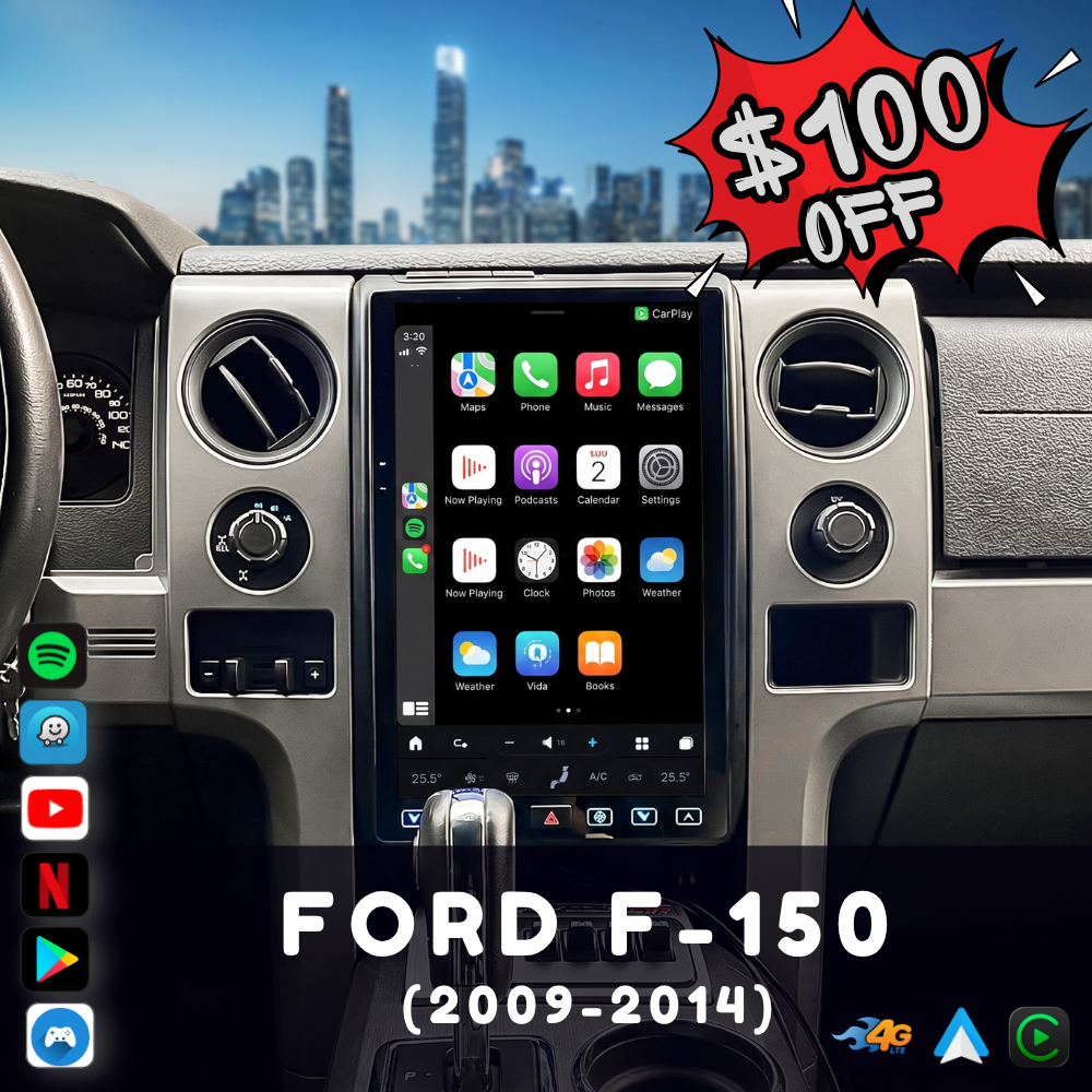 Ford F150 (2009-2014) Unidad principal Android 11 (SquareWheels Serie G)