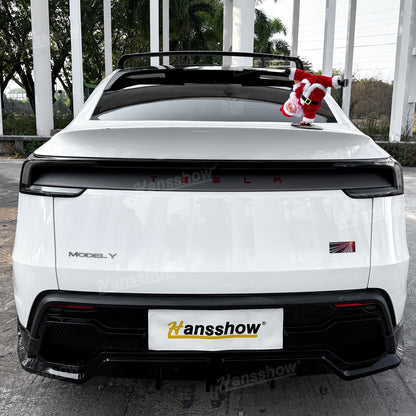 Festive Santa Claus decoration for Tesla Model Y trunk